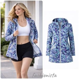 Lululemon Miss Misty Jacket II  Women's Multicolor Rain Wind Jacket SIZE 4